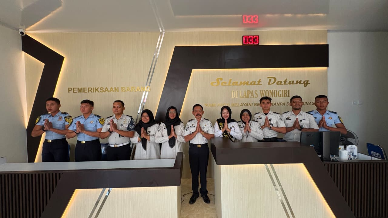 Awali Layanan dengan Apel, Lapas Wonogiri Perkuat Komitmen Pelayanan Prima bagi Masyarakat