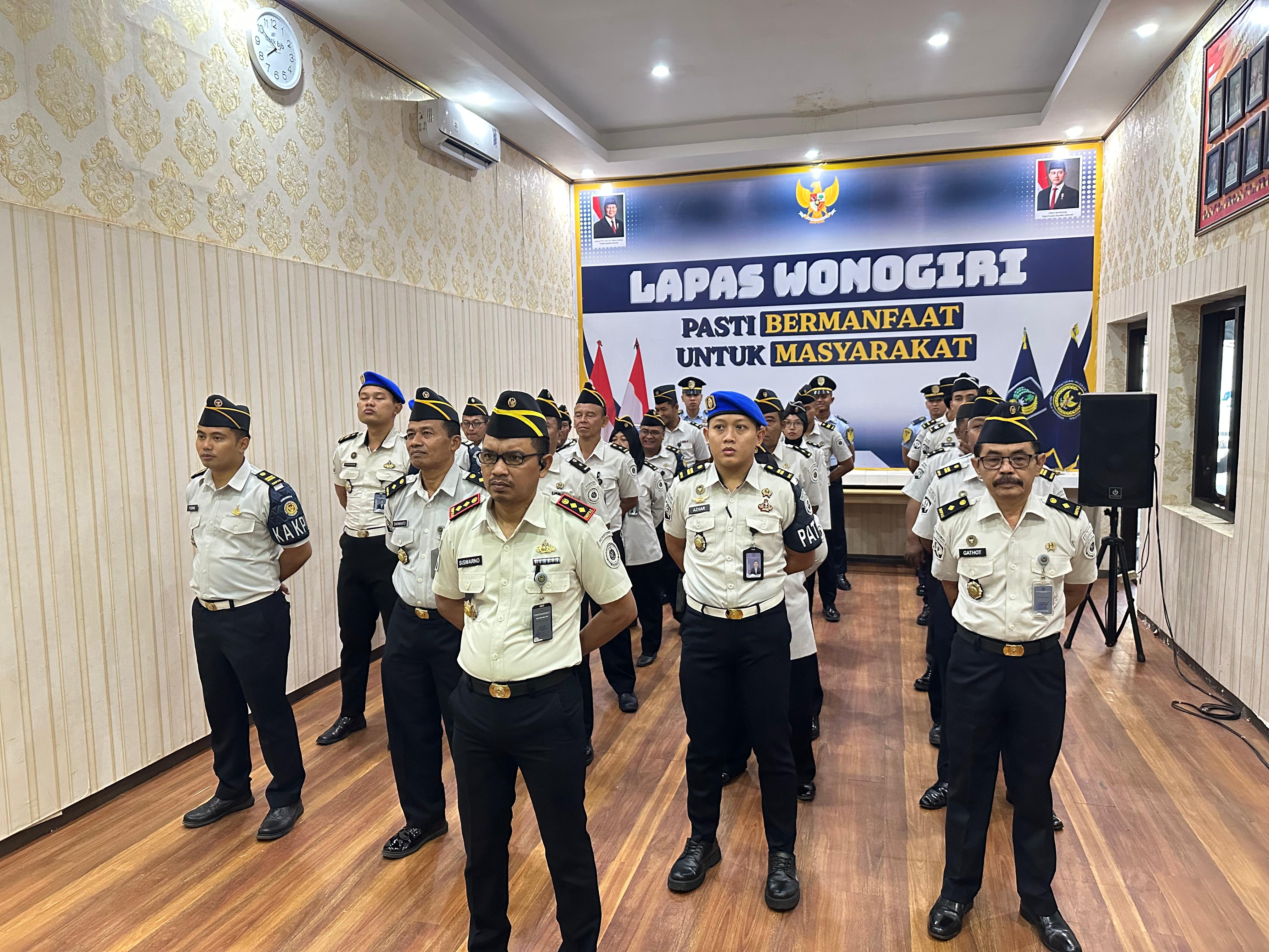 Lapas Wonogiri Ikuti Apel Bersama Kemenko Kumham Imipas, Teguhkan Integritas dan Profesionalisme