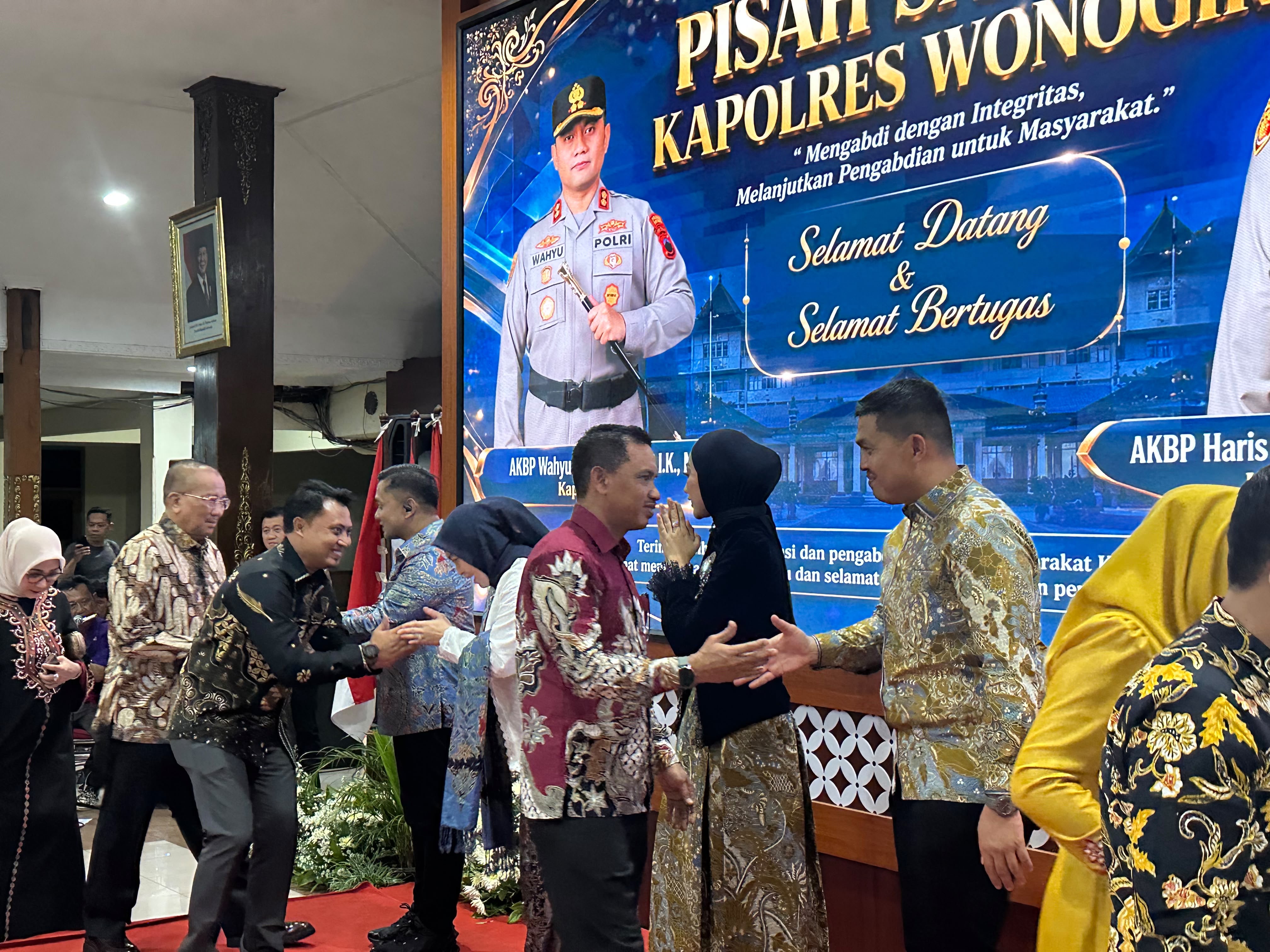 Perkuat Sinergi, Kalapas Wonogiri Hadiri Acara Lepas Sambut Kapolres