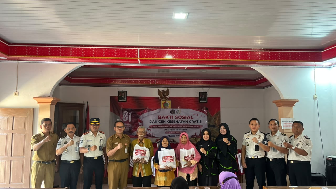 Semarak HUT ke-81 RI, Lapas Wonogiri Gelar Bakti Sosial dan CKG untuk Masyarakat
