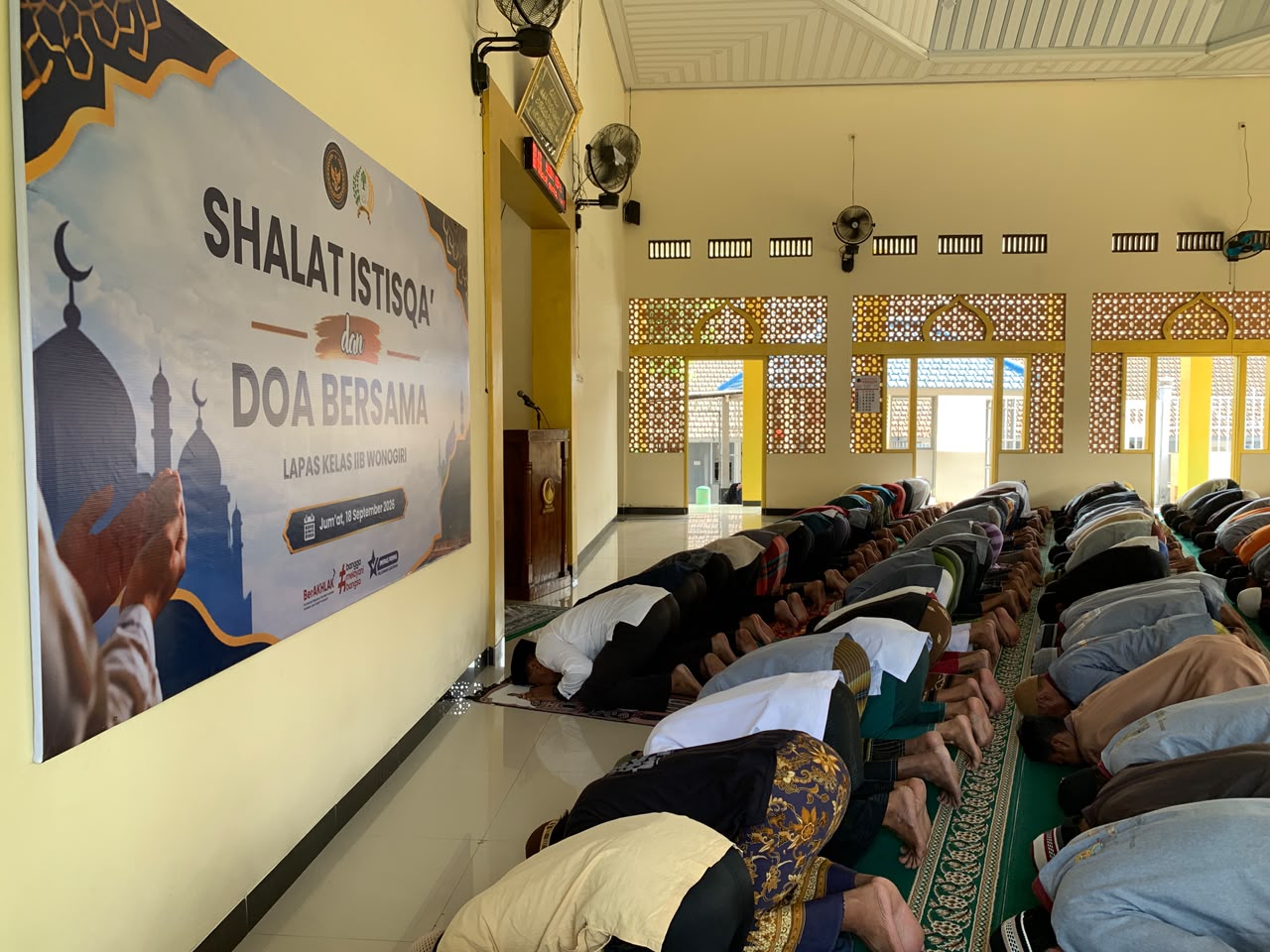 Sebagai Wujud Ikhtiar, Lapas Wonogiri Gelar Shalat Istisqa’